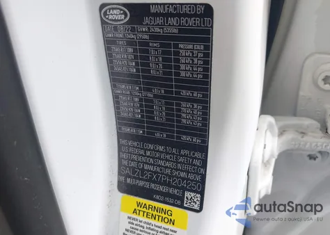 2023 Land Rover Range Rover Evoque R-Dynamic Se from USA, damaged, VIN SALZL2FX7PH204250